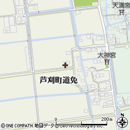 佐賀県小城市芦刈町道免152周辺の地図