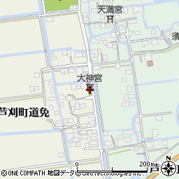佐賀県小城市芦刈町道免73周辺の地図