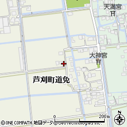 佐賀県小城市芦刈町道免154-5周辺の地図