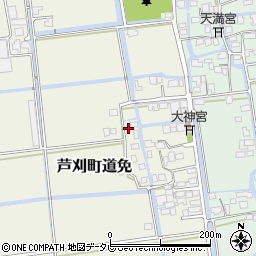 佐賀県小城市芦刈町道免158周辺の地図