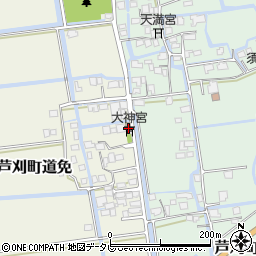 佐賀県小城市芦刈町道免72周辺の地図