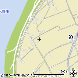 大分県大分市迫1212-3周辺の地図