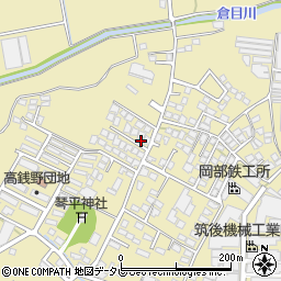 福岡県筑後市熊野1136-3周辺の地図