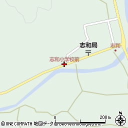 志和小学校前周辺の地図