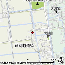 佐賀県小城市芦刈町道免162周辺の地図