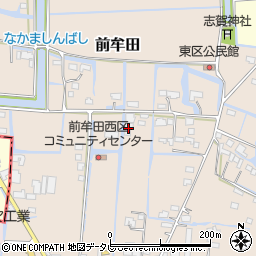 福岡県三潴郡大木町前牟田618周辺の地図