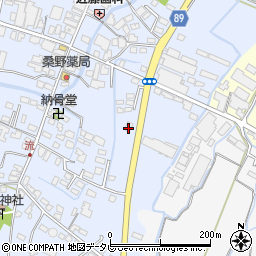 福岡県筑後市西牟田3696周辺の地図