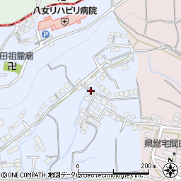福岡県八女市吉田2120周辺の地図