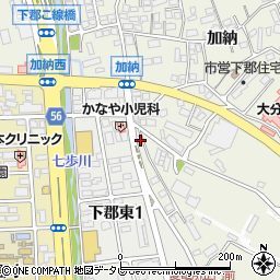 大分県大分市下郡1870周辺の地図