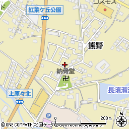 福岡県筑後市熊野201-7周辺の地図