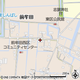 福岡県三潴郡大木町前牟田523周辺の地図