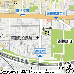 大分県大分市顕徳町周辺の地図