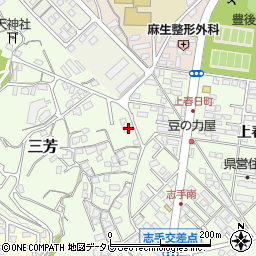 大分県大分市三芳1275-7周辺の地図