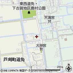 佐賀県小城市芦刈町道免55周辺の地図