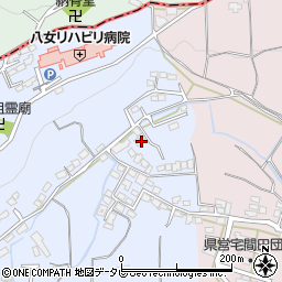 福岡県八女市吉田2109-9周辺の地図