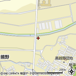 福岡県筑後市熊野1191周辺の地図