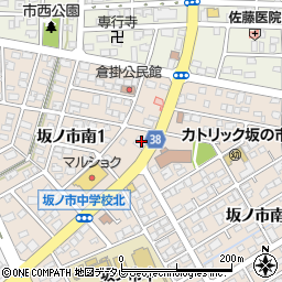 大分銀行坂ノ市支店 ＡＴＭ周辺の地図