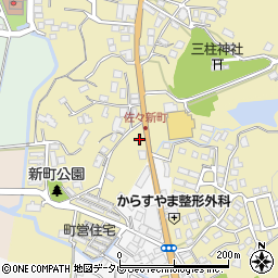 長崎新聞　佐々・吉井販売センター周辺の地図