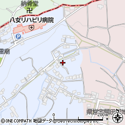 福岡県八女市吉田2094-19周辺の地図