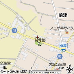 福岡県筑後市熊野101-8周辺の地図