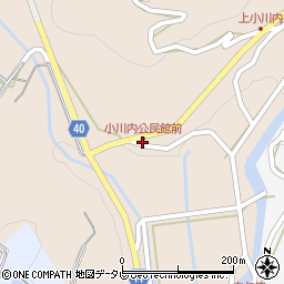 小川内公民館前周辺の地図