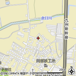 福岡県筑後市熊野1228-27周辺の地図