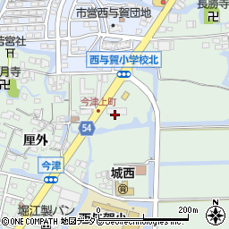 洗濯王中島クリーニング西与賀工場周辺の地図