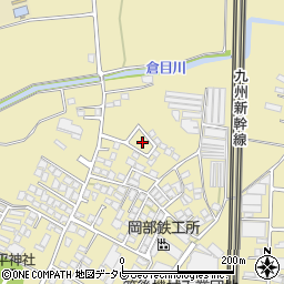 福岡県筑後市熊野1230周辺の地図