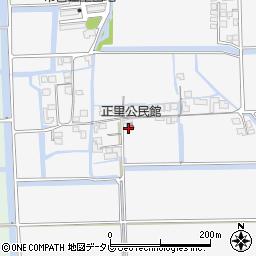正里公民館周辺の地図