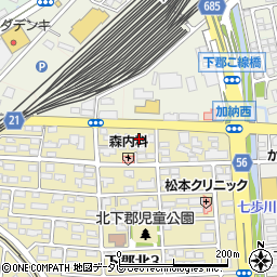 ロイヤルシティ下郡周辺の地図