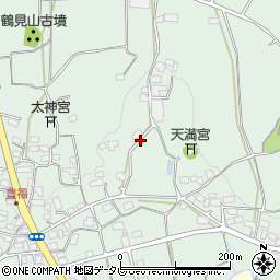 福岡県八女市豊福周辺の地図