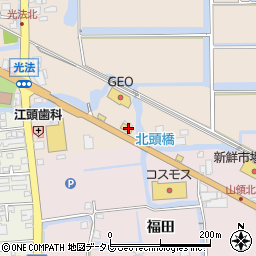 ゲオ佐賀北川副店周辺の地図