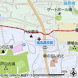 ローソン八女吉田店周辺の地図