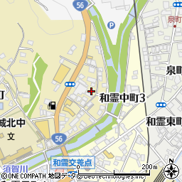 愛媛県宇和島市和霊町1243周辺の地図