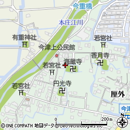 佐賀県佐賀市西与賀町（今津乙）周辺の地図