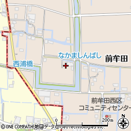 福岡県三潴郡大木町前牟田2038周辺の地図