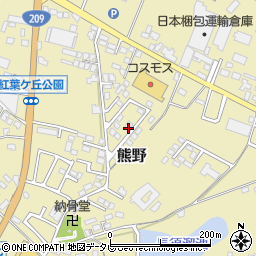福岡県筑後市熊野138-32周辺の地図