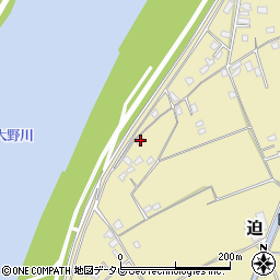 大分県大分市迫1253-2周辺の地図