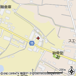福岡県筑後市熊野101周辺の地図