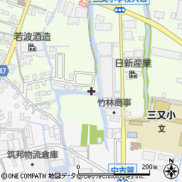 福岡県大川市鐘ケ江666-38周辺の地図