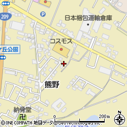 福岡県筑後市熊野138-27周辺の地図