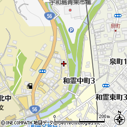 愛媛県宇和島市和霊町1266周辺の地図