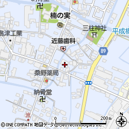 福岡県筑後市西牟田3771周辺の地図