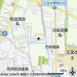 福岡県大川市鐘ケ江666-32周辺の地図