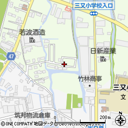 福岡県大川市鐘ケ江666-33周辺の地図