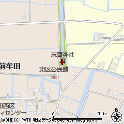 福岡県三潴郡大木町前牟田16周辺の地図