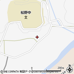 愛媛県北宇和郡松野町延野々1700周辺の地図
