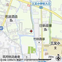 福岡県大川市鐘ケ江666-29周辺の地図