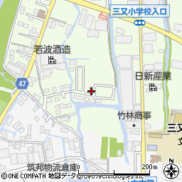 福岡県大川市鐘ケ江666-45周辺の地図