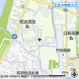 福岡県大川市鐘ケ江666-15周辺の地図